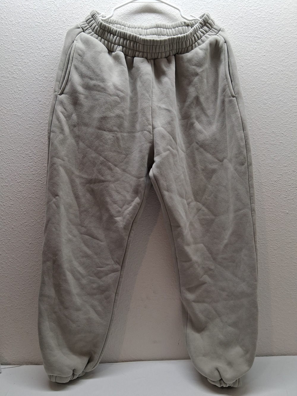 Men's Comfortable Light Gray Sweatpants - Elastic Waist